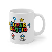 Super Daddio ⭐🍄 - Personalised Coffee Mug