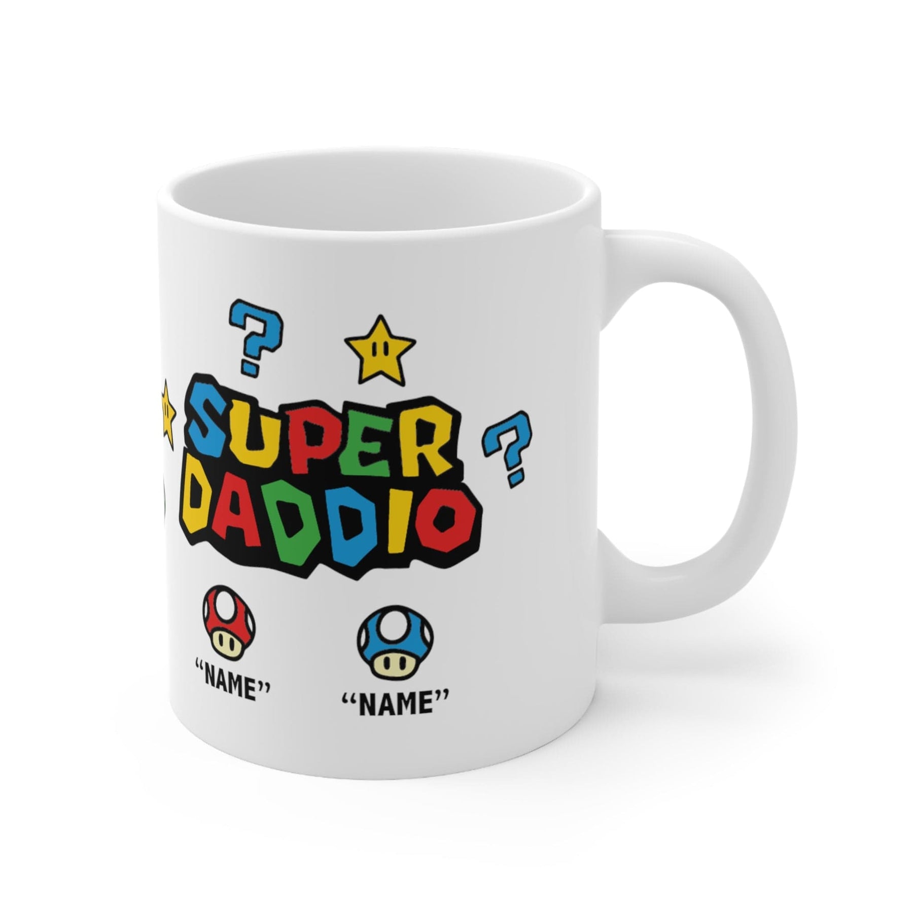 Super Daddio ⭐🍄 - Personalised Coffee Mug