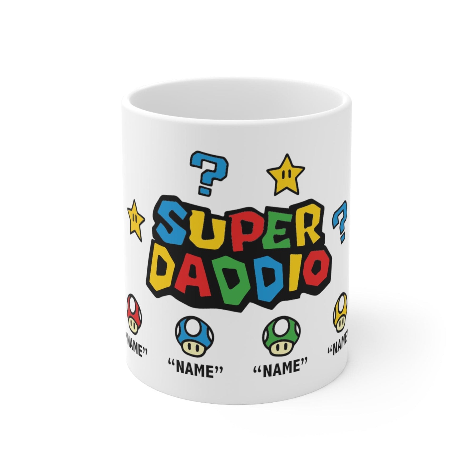 Super Daddio ⭐🍄 - Personalised Coffee Mug