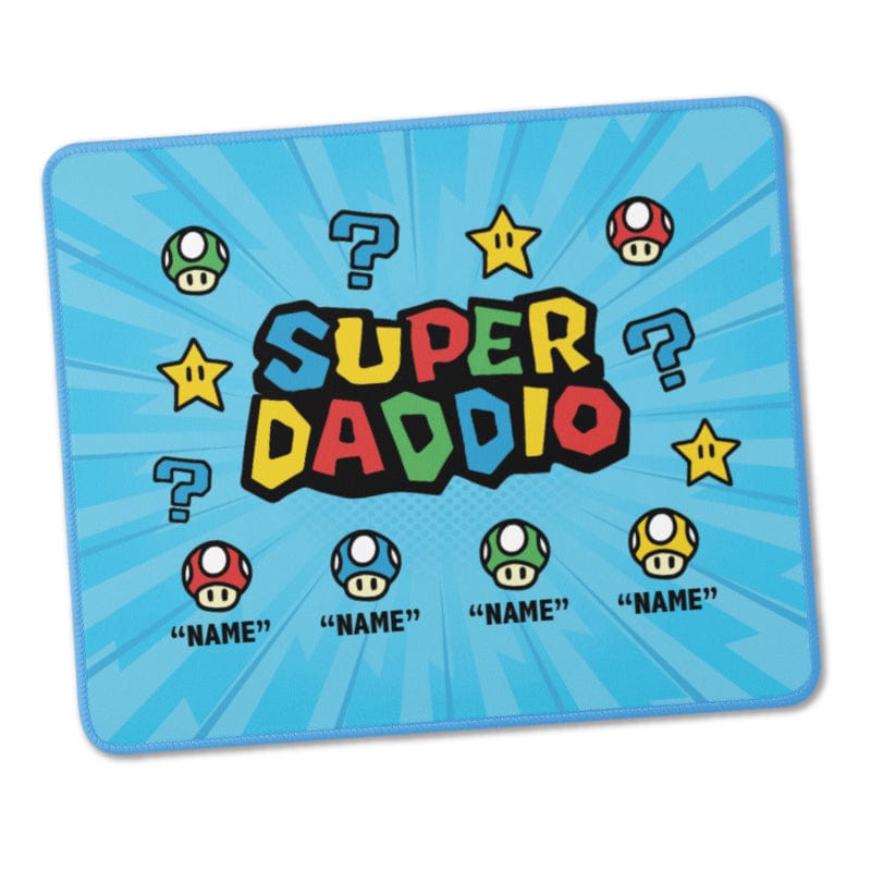 Super Daddio ⭐🍄 - Personalised Mouse Pad