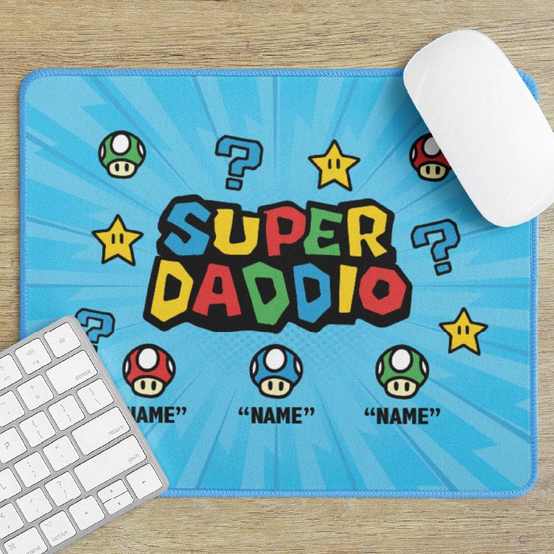 Super Daddio ⭐🍄 - Personalised Mouse Pad