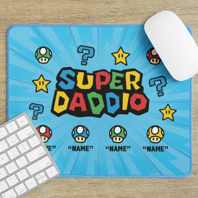 Super Daddio ⭐🍄 - Personalised Mouse Pad