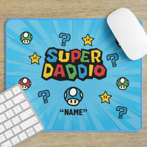 Super Daddio ⭐🍄 - Personalised Mouse Pad