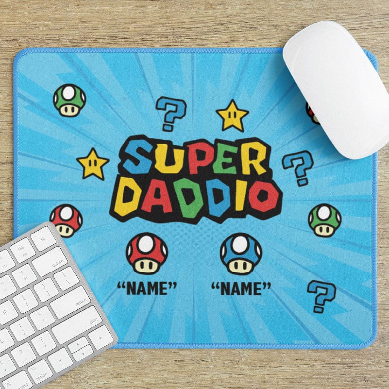 Super Daddio ⭐🍄 - Personalised Mouse Pad