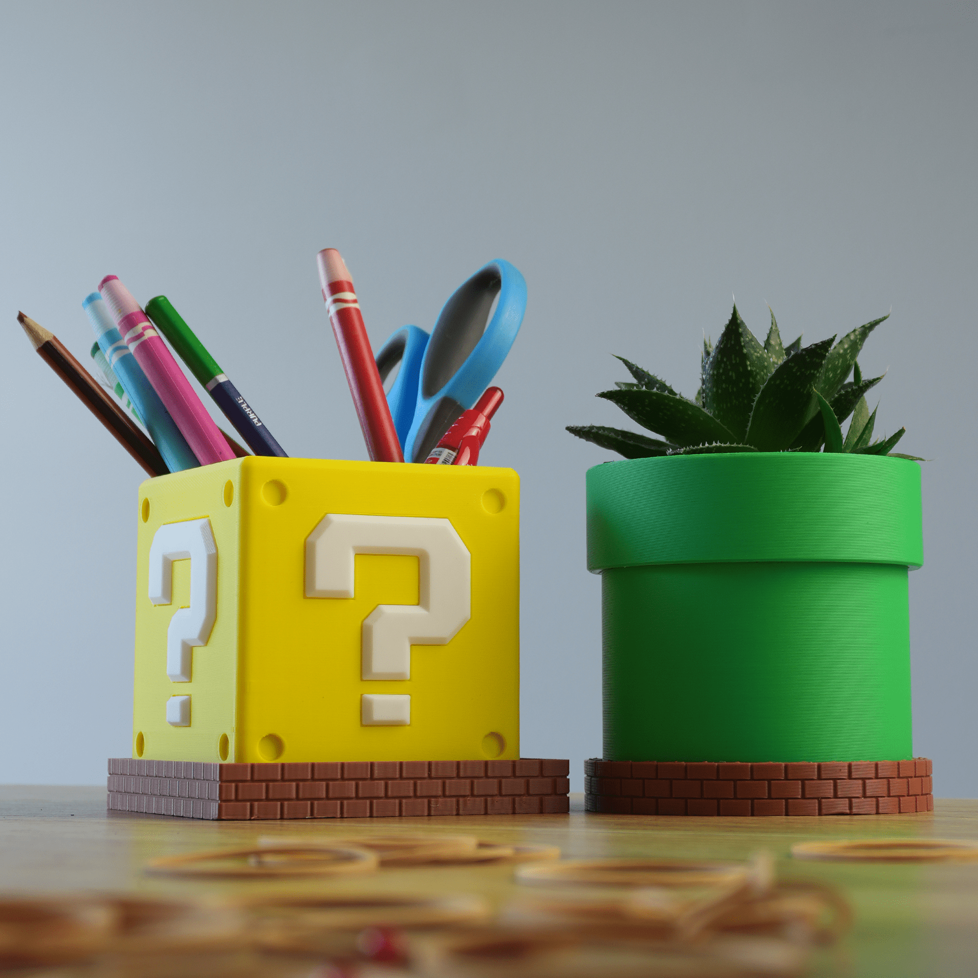 Super Planters 🕹️⭐ - Planter / Pen Holder