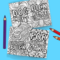 Swear Words 🤬🖍️ - Adult Colouring Book