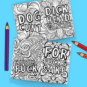 Swear Words 🤬🖍️ - Adult Colouring Book