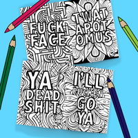 Swear Words 🤬🖍️ - Adult Colouring Book