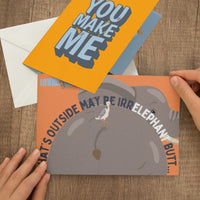 T-Rect  🦖🍆 - 3D Inappropriate Greeting Card