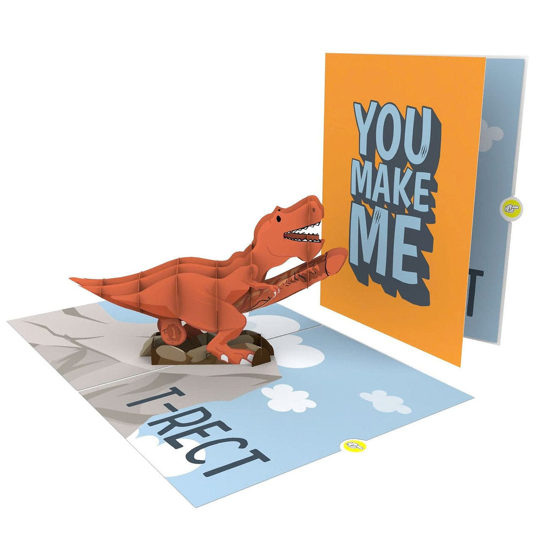 T-Rect  🦖🍆 - 3D Inappropriate Greeting Card