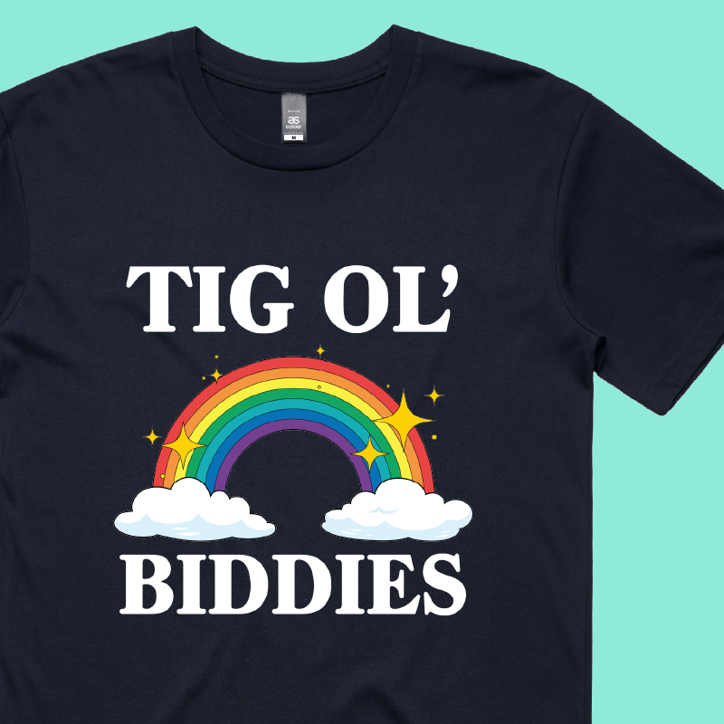 Tig Ol’ Biddies 🍒🤤 - Men's T Shirt