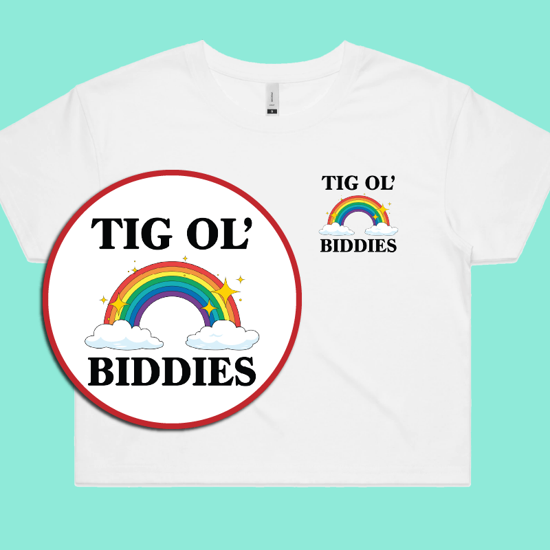 Tig Ol’ Biddies 🍒🤤 - Women's Crop Top