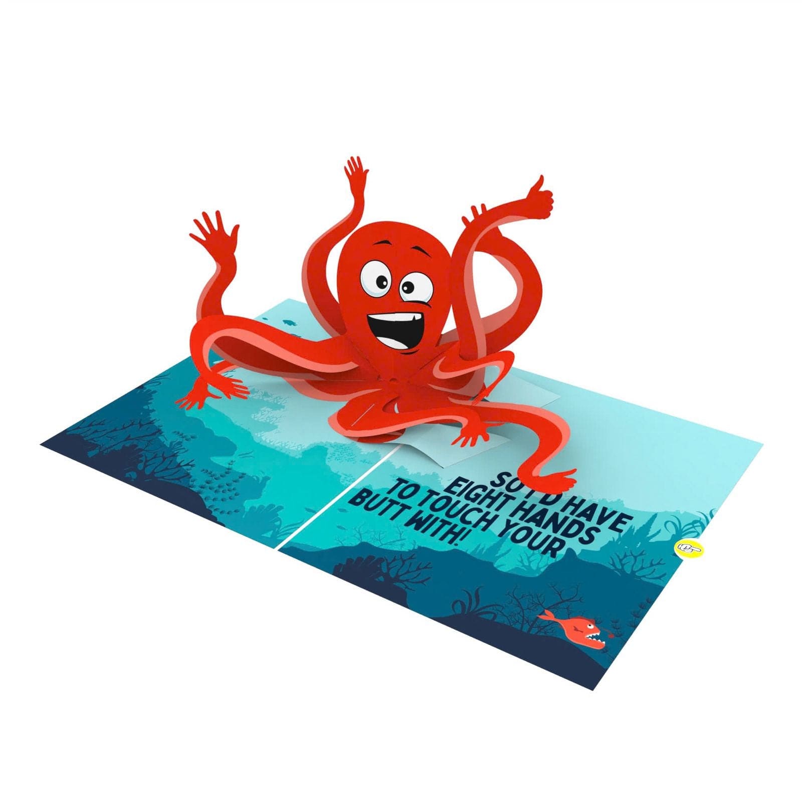 Touch Your Butt 👉🍑 - 3D Inappropriate Greeting Card