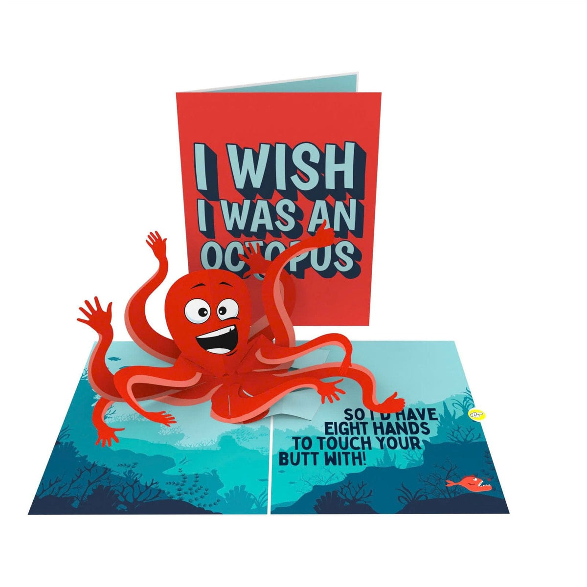Touch Your Butt 👉🍑 - 3D Inappropriate Greeting Card