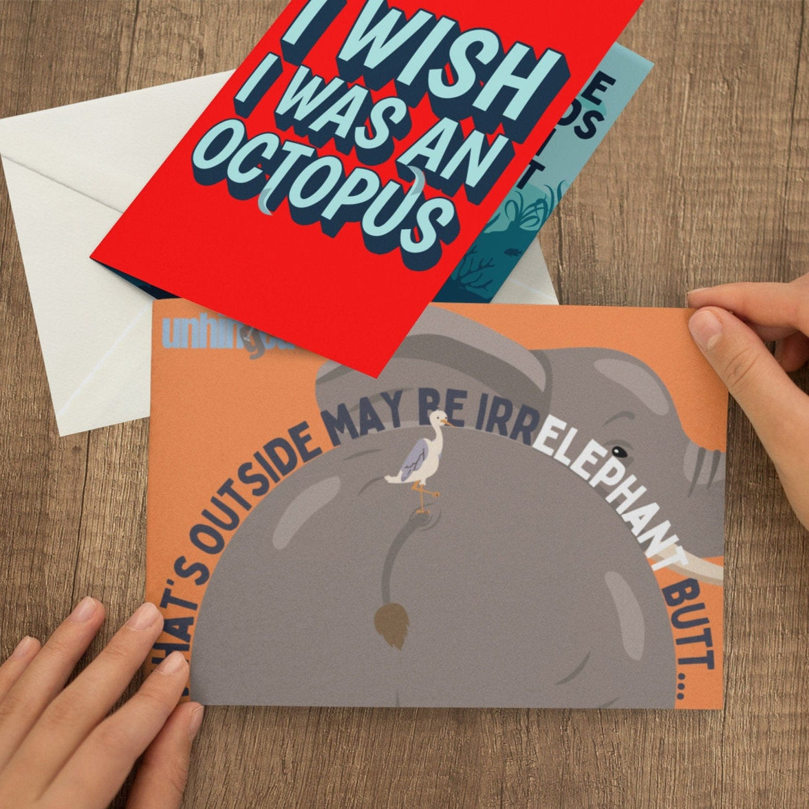 Touch Your Butt 👉🍑 - 3D Inappropriate Greeting Card