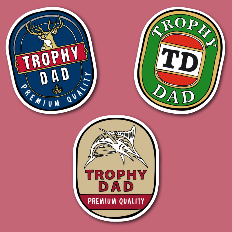Trophy Dad 🍺🏆 – Sticker