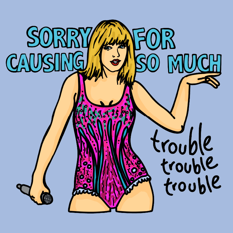 Trouble, Trouble, Trouble – Women's Crop Top