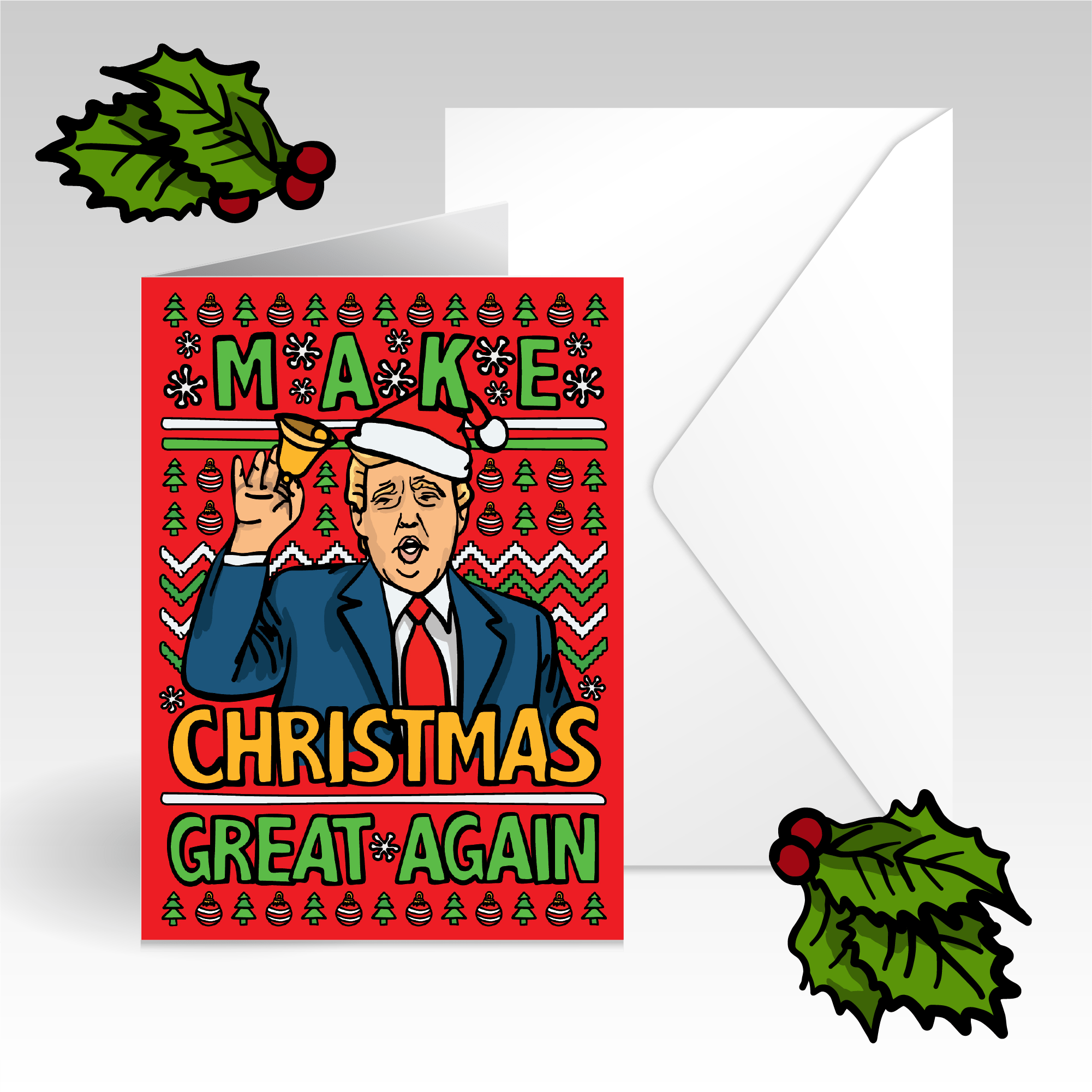 Trump Approves Christmas 👌 - Christmas Card