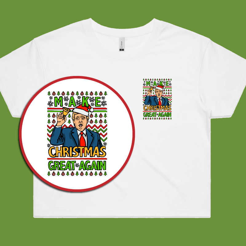 Trump Approves Christmas 👌 - Women's Crop Top