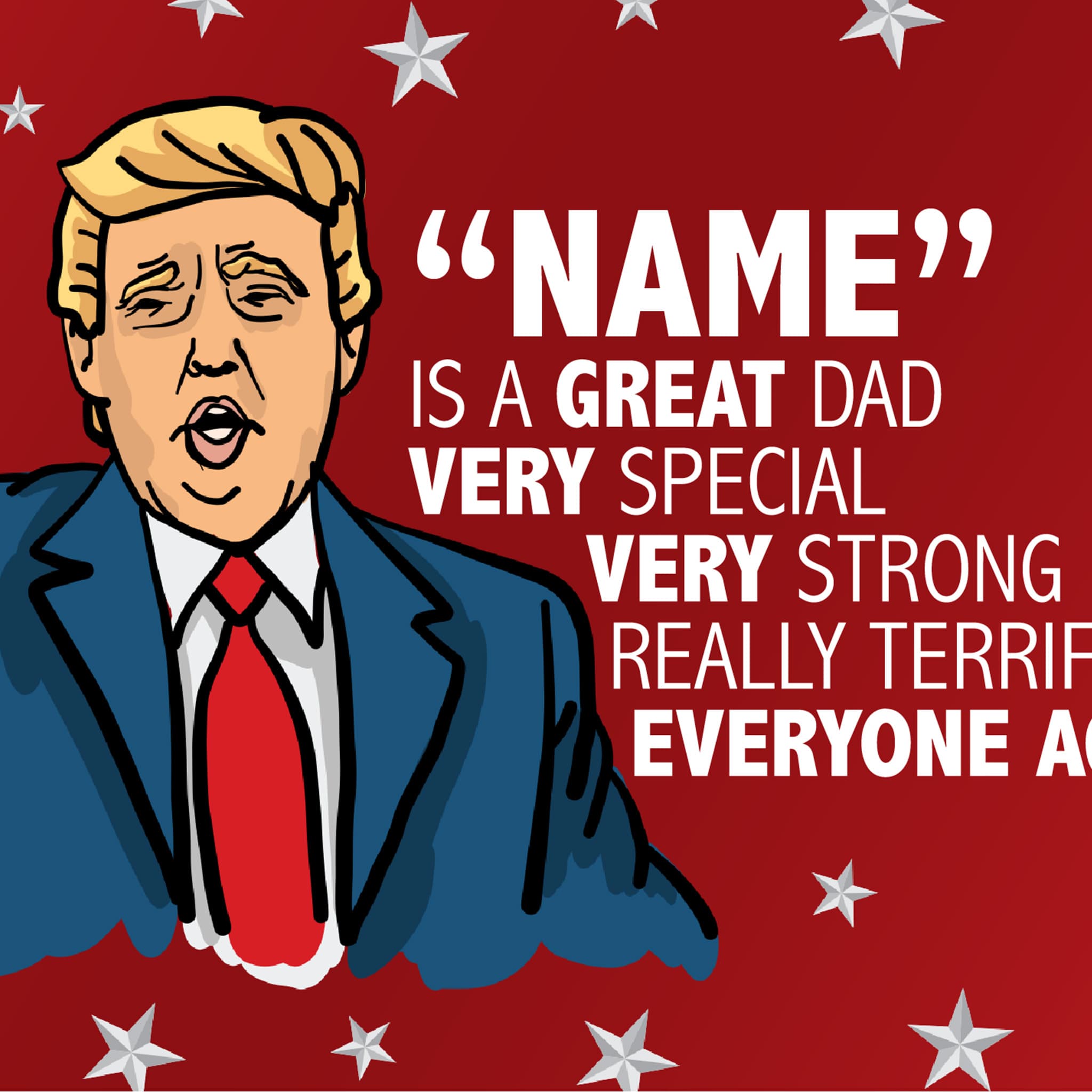 Trump Approves Your Dad 👌 - Personalised Stubby Holder