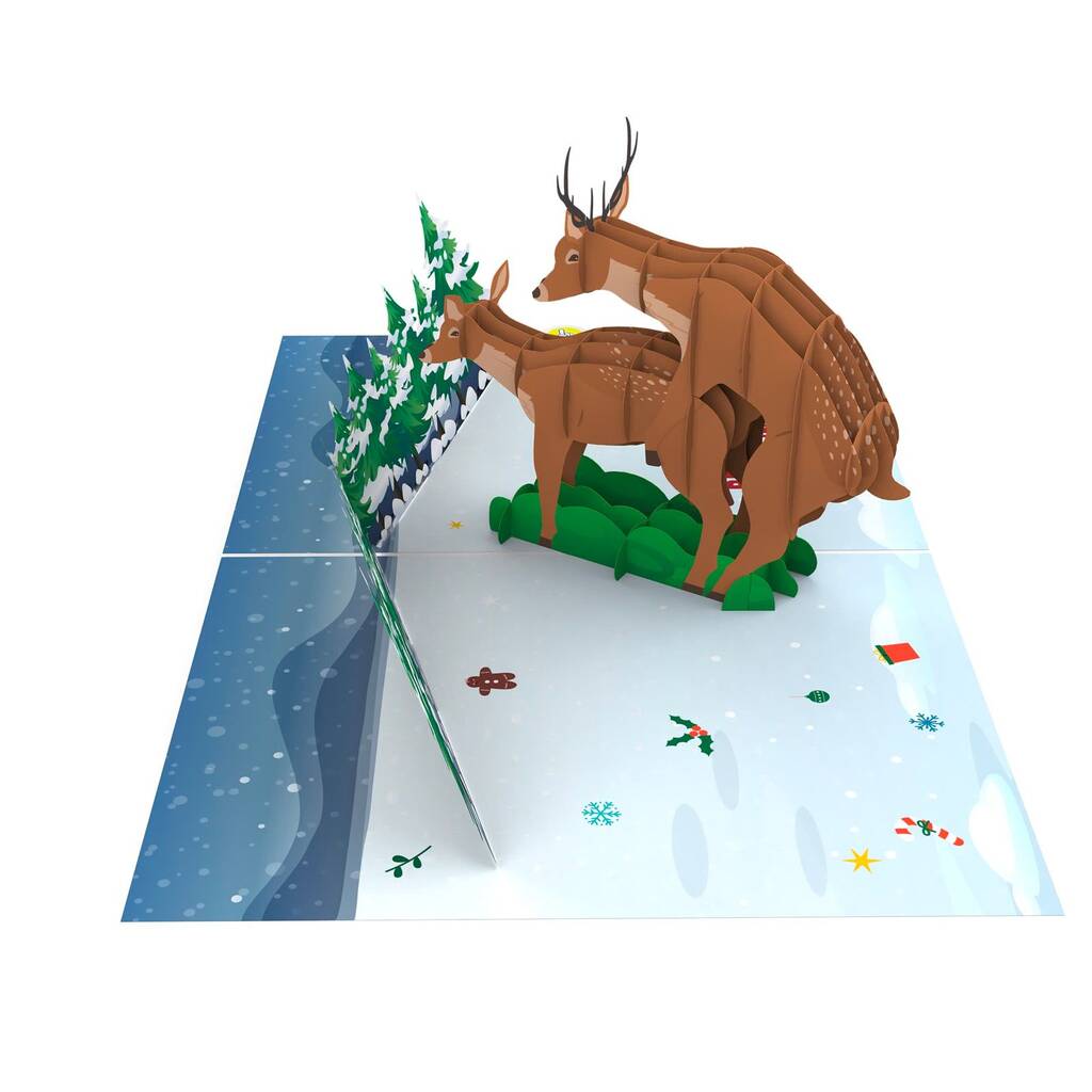 Two F*cking Deer 🫎🎄 - 3D Inappropriate Christmas Card