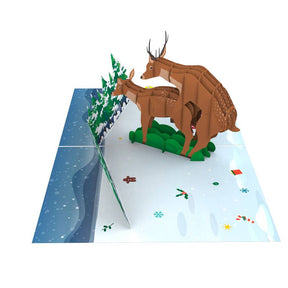 Two F*cking Deer 🫎🎄 - 3D Inappropriate Christmas Card
