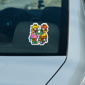 Two Girls One-Up 🍄📤 – Sticker