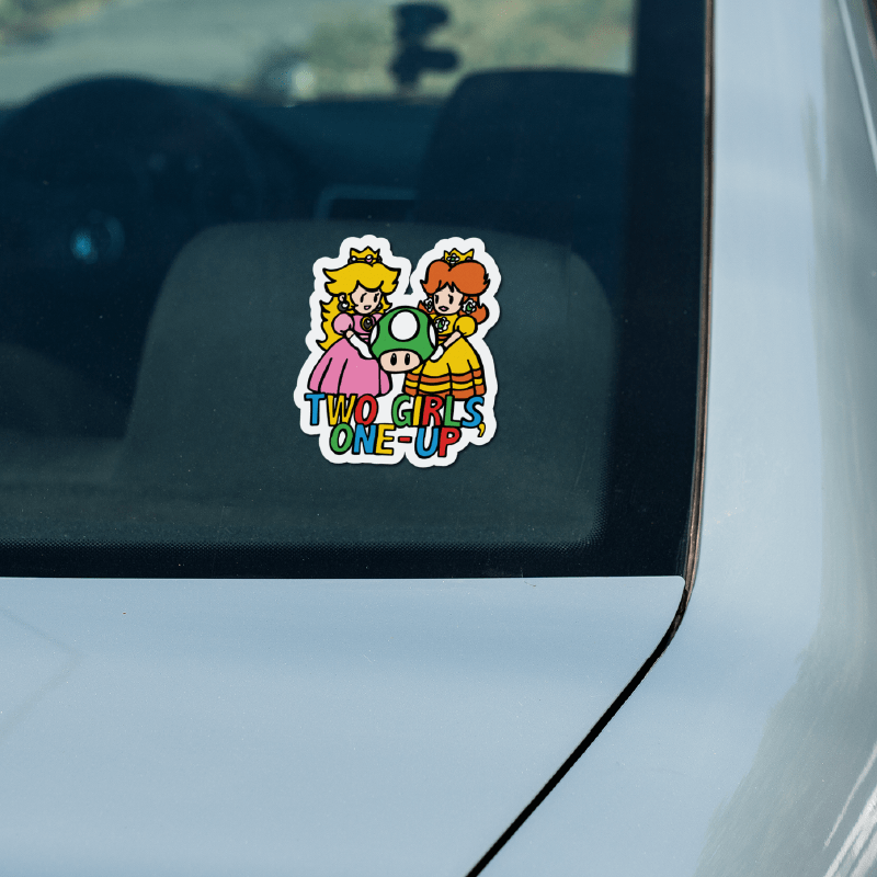 Two Girls One-Up 🍄📤 – Sticker