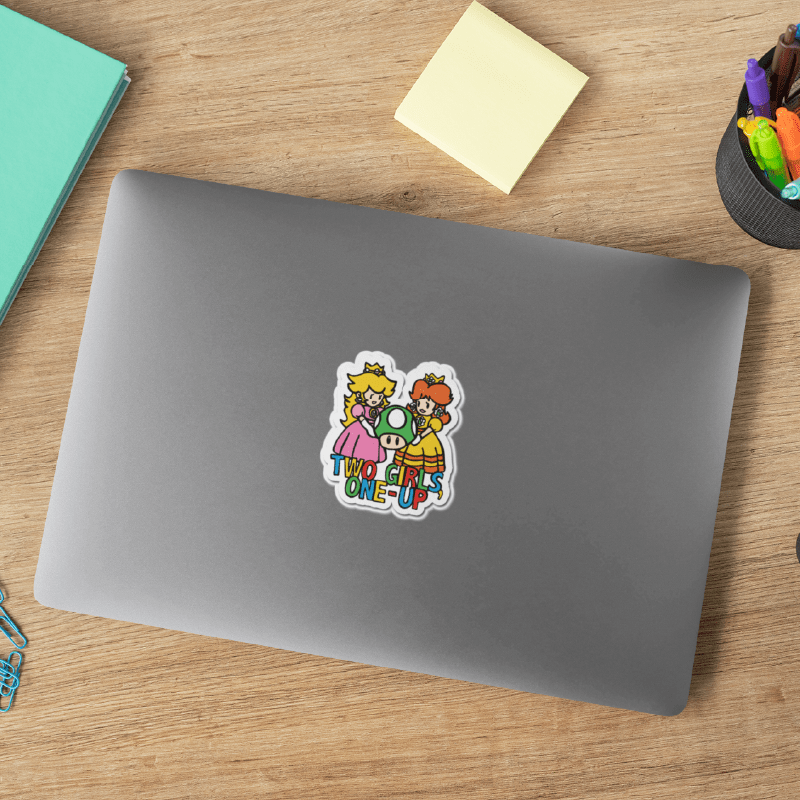 Two Girls One-Up 🍄📤 – Sticker