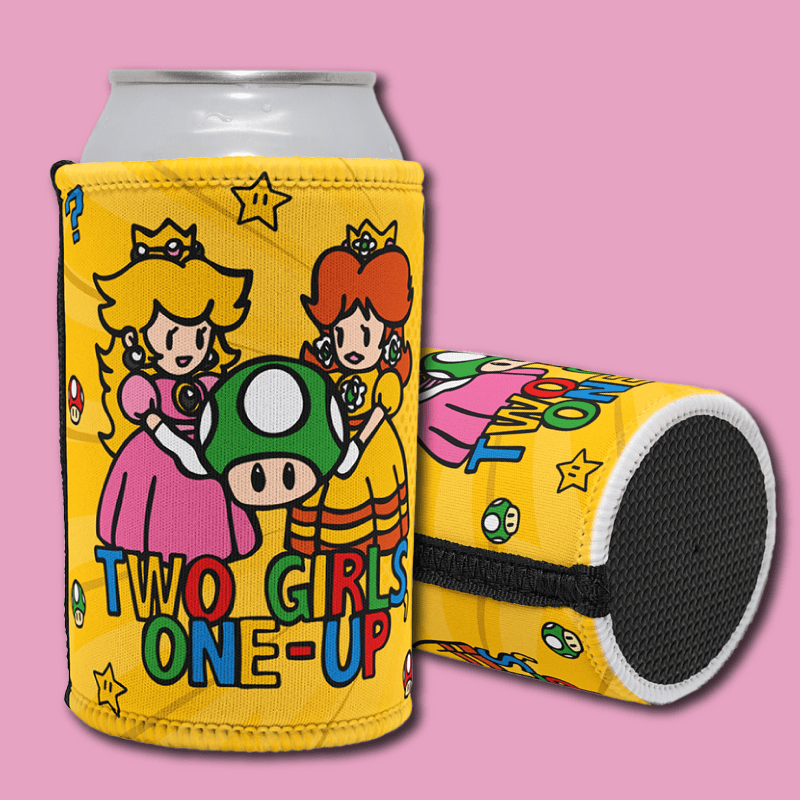 Two Girls One-Up 🍄📤 – Stubby Holder