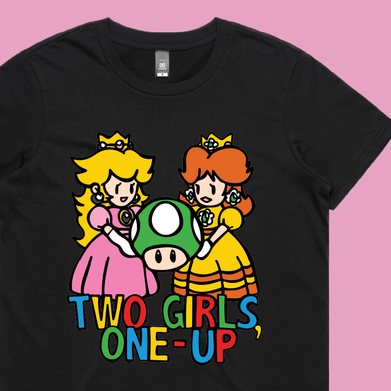 Two Girls One-Up 🍄📤 – Women's T Shirt