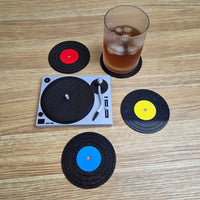Vinyl & Record Player - 3D Coaster Set 🎶🍻