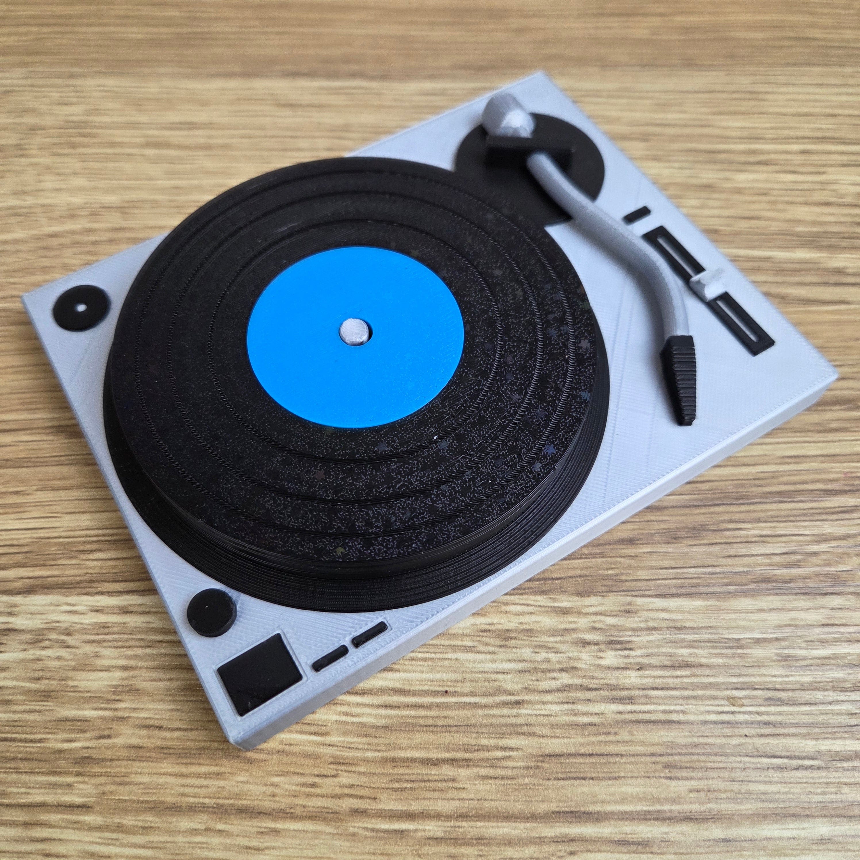 Vinyl & Record Player - 3D Coaster Set 🎶🍻