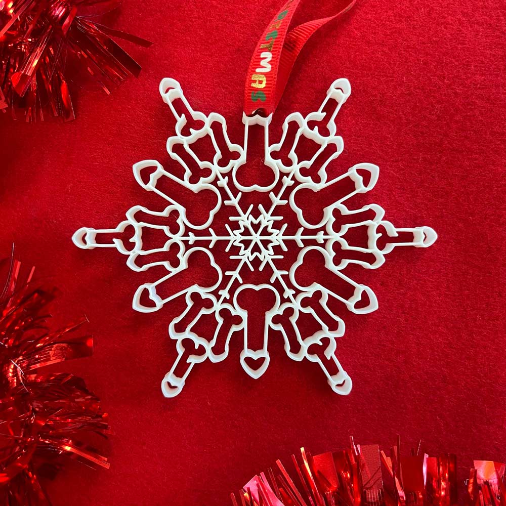 White Member 🍆❄️ - Christmas Ornament