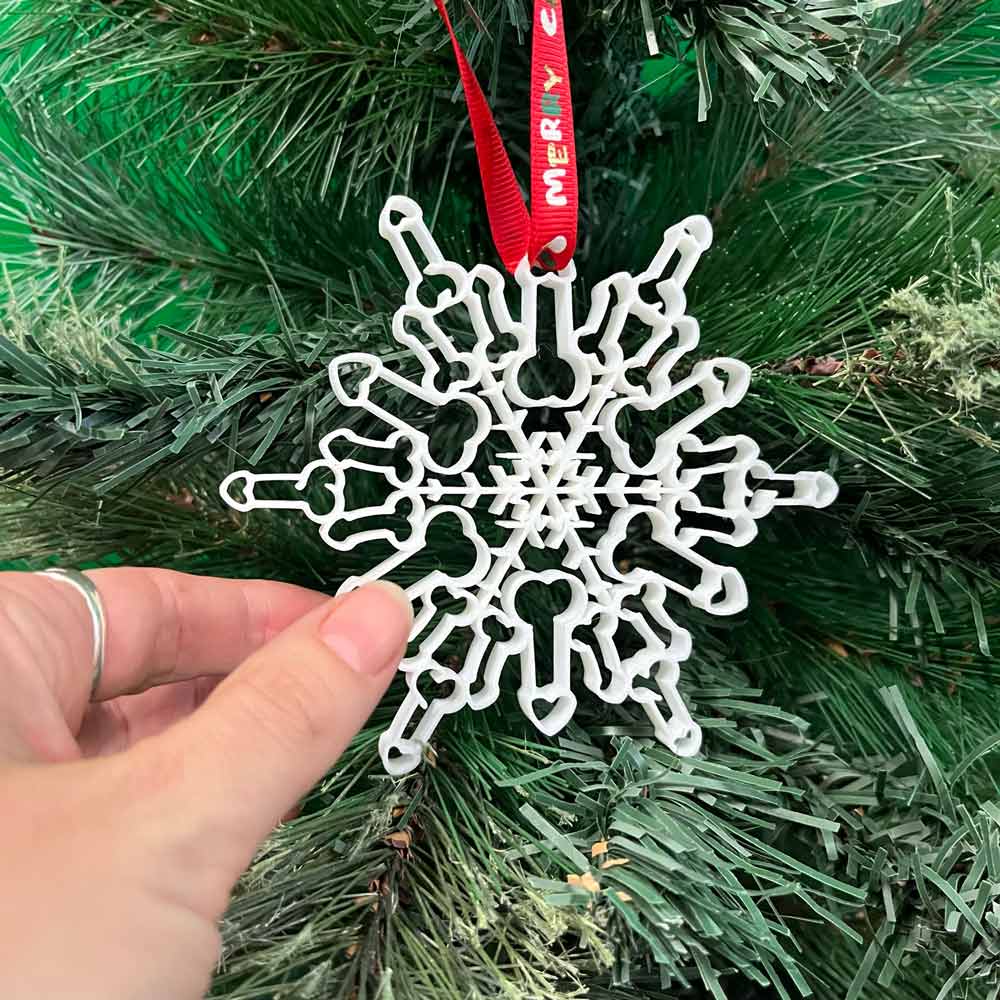 White Member 🍆❄️ - Christmas Ornament