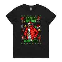 XS / Black / Large Front Design Drake Festive Bling 📱🎄🎵 - Women's T Shirt