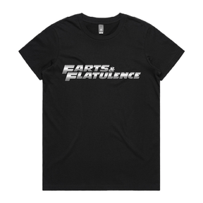 XS / Black / Large Front Design Farts & Flatuence 🏆💨 - Women's T Shirt