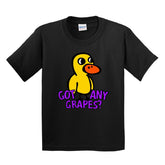 XS / Black / Large Front Design Got Any Grapes? 🍇 - Youth T Shirt