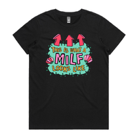 XS / Black / Large Front Design MILF Looks Like 👆 – Women's T Shirt