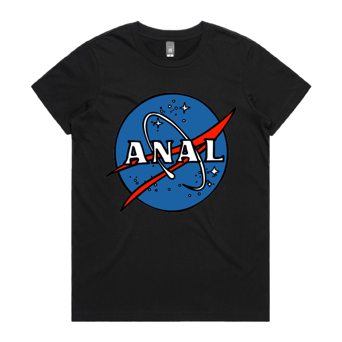 XS / Black / Large Front Design N-ASS-A 🪐 – Women's T Shirt