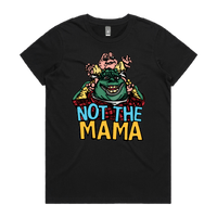 XS / Black / Large Front Design Not The Mama 🦕🍳 - Women's T Shirt