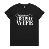 XS / Black / Large Front Design Participation Wife 👩🥈 – Women's T Shirt