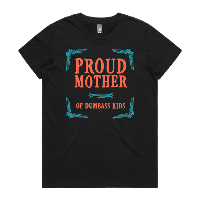 XS / Black / Large Front Design Proud Mother 🥴💩 – Women's T Shirt