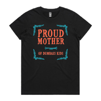 XS / Black / Large Front Design Proud Mother 🥴💩 – Women's T Shirt