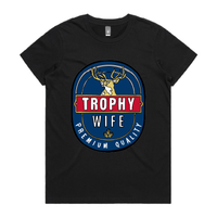 XS / Black / Large Front Design Trophy Wife 2heys 🍺🏆 – Women's T Shirt