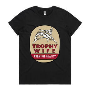 XS / Black / Large Front Design Trophy Wife Northern 🍺🏆 – Women's T Shirt