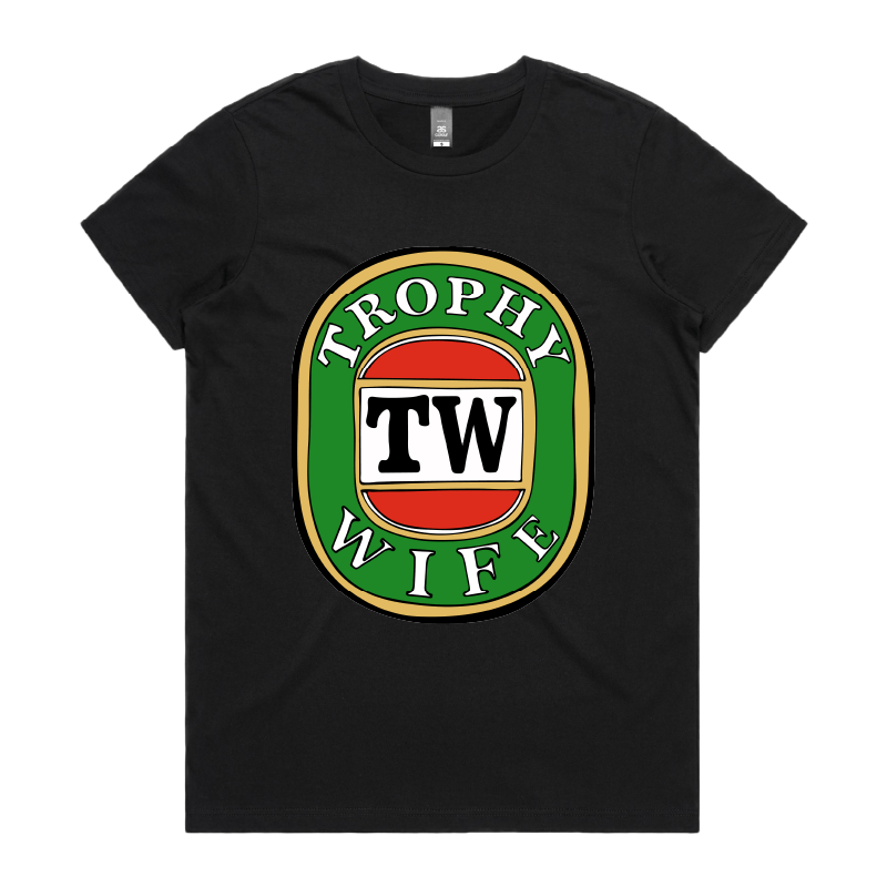 XS / Black / Large Front Design Trophy Wife Victor Bravo 🍺🏆 – Women's T Shirt