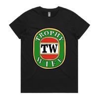 XS / Black / Large Front Design Trophy Wife Victor Bravo 🍺🏆 – Women's T Shirt