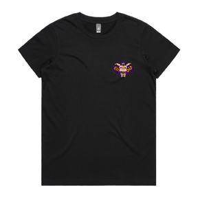 XS / Black / Small Front Design Bat Dad 🦹🏻‍♂️⚾️ - Women's T Shirt