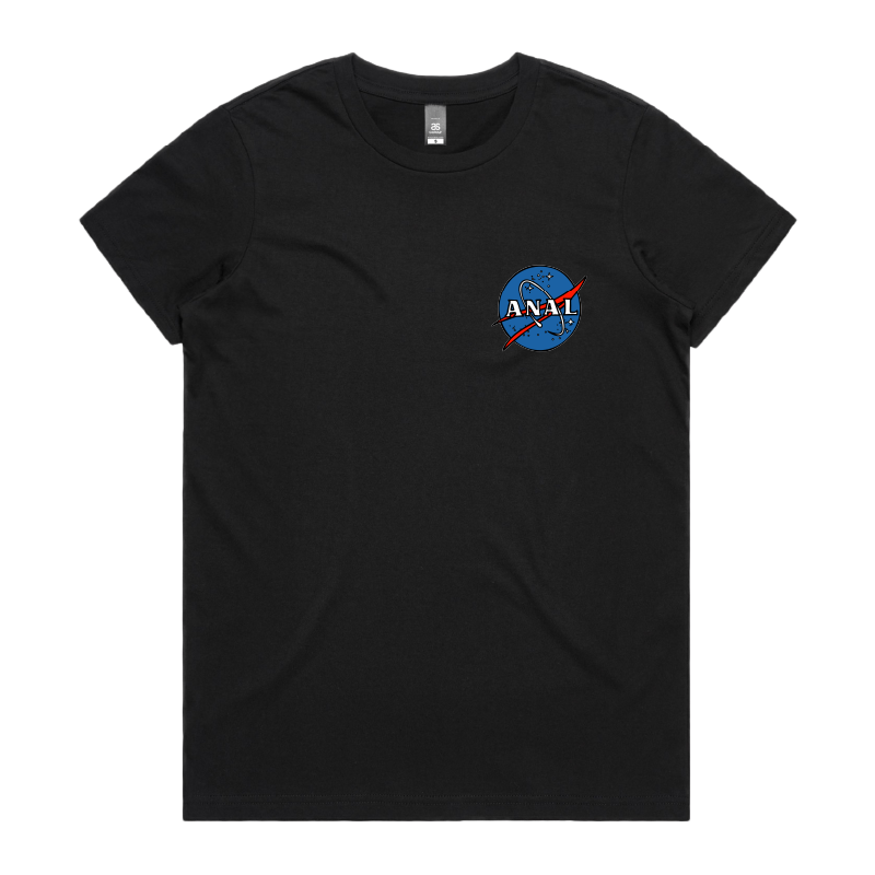 XS / Black / Small Front Design N-ASS-A 🪐 – Women's T Shirt